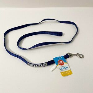 Grreat Choice Jewel Bling Dog Leash XSmall XS 4 Feet Blue